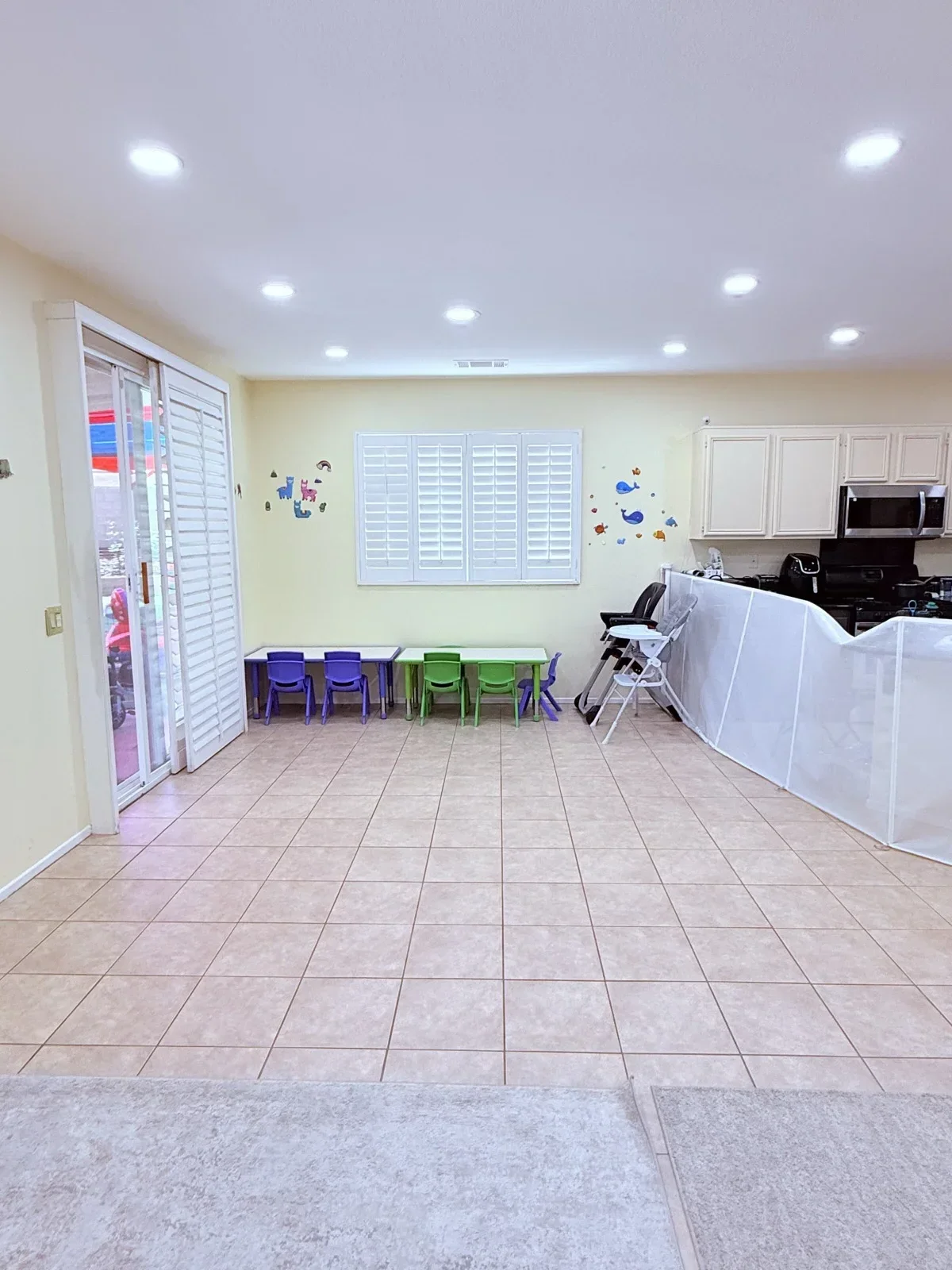 Classroom with Colorful Chairs at Fairy Tale Child Care Palmdale
