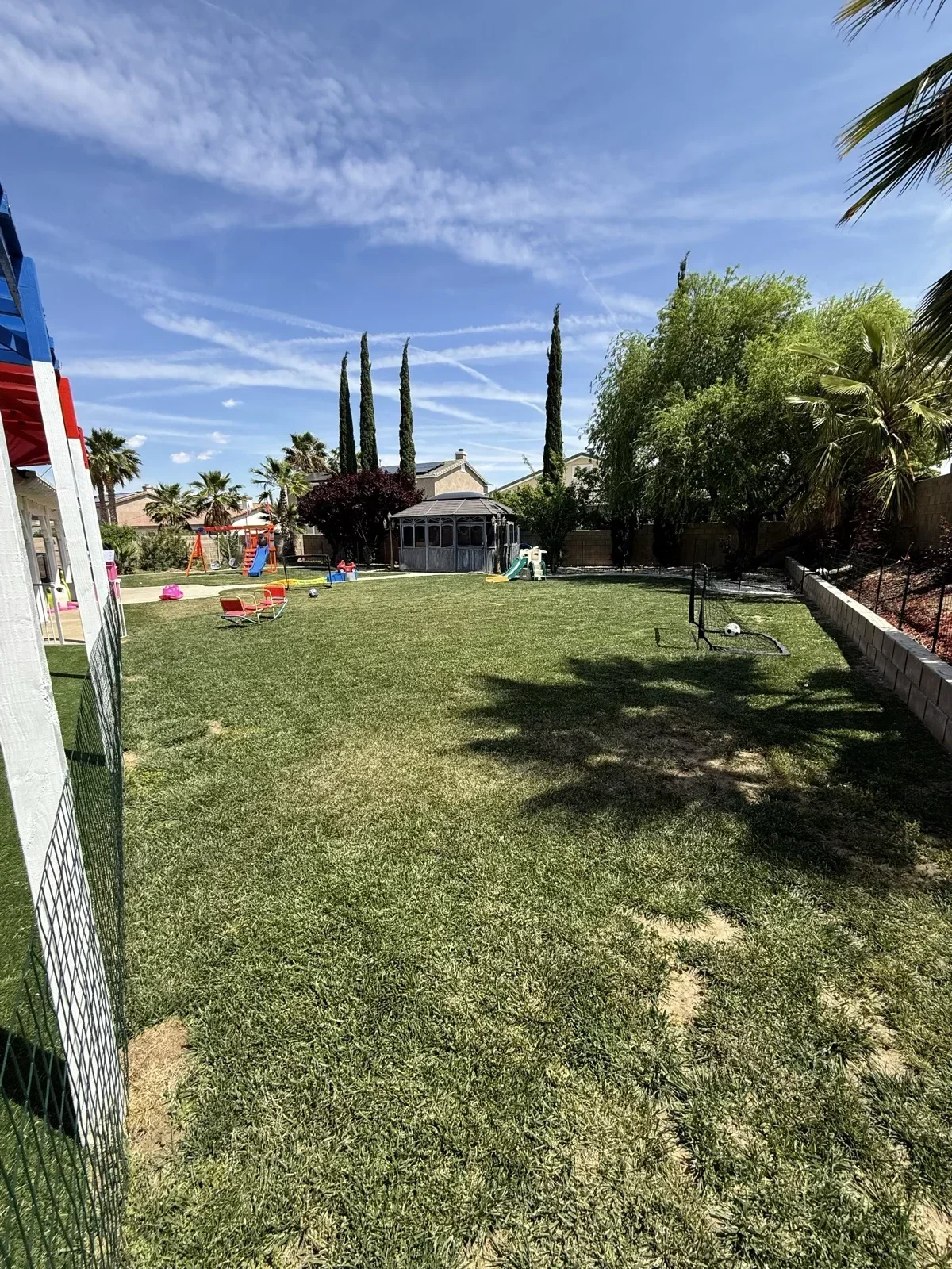 Large Outdoor Grass Play Yard at Fairy Tale Child Care Palmdale