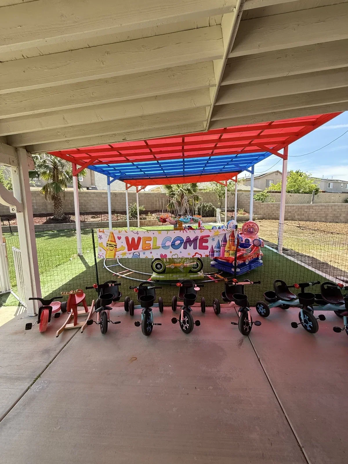 Summer Camp Fun with Trikes and Outdoor Play at Fairy Tale Child Care Palmdale