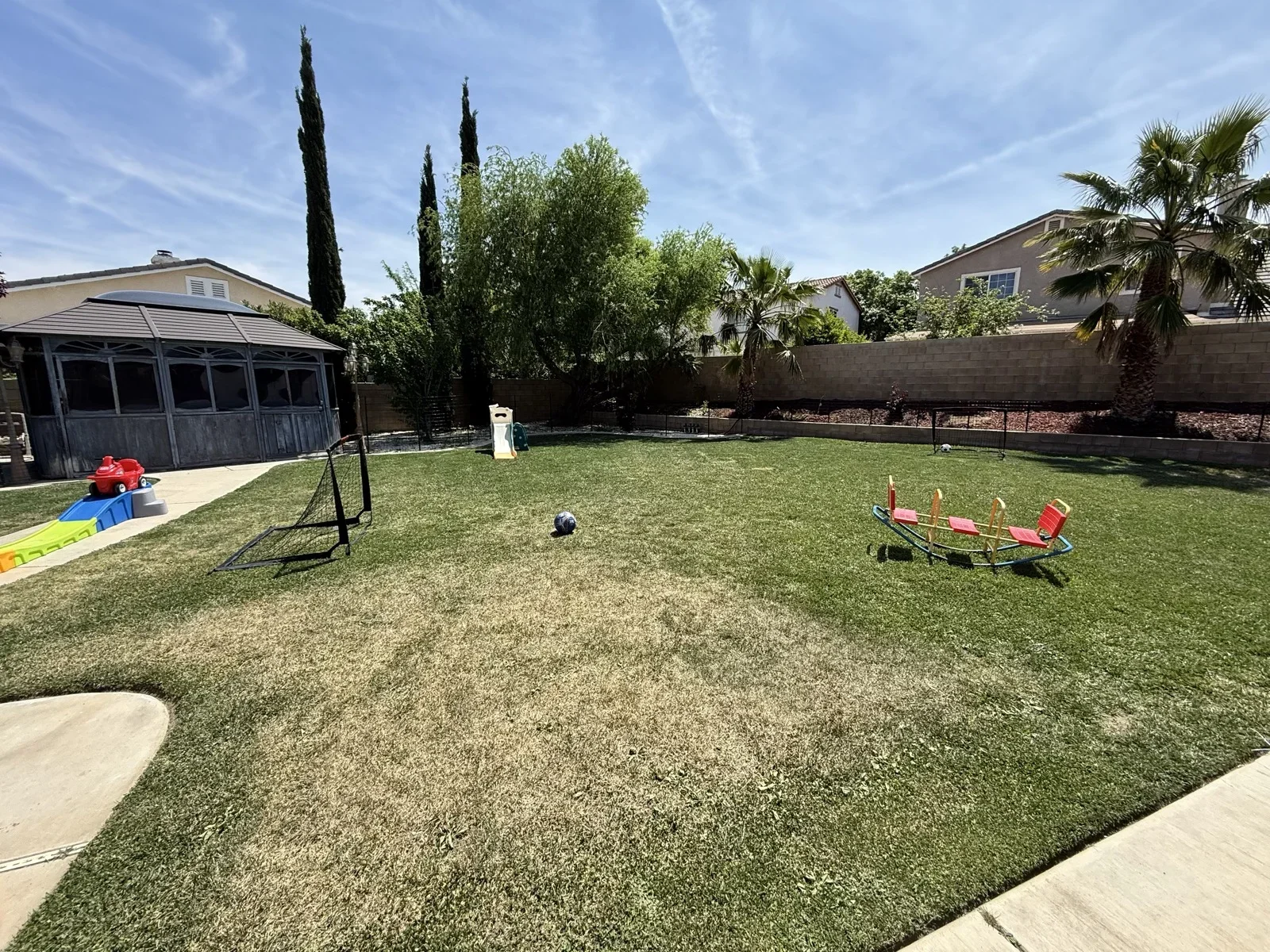Spacious Backyard Play Area at Fairy Tale Child Care Palmdale